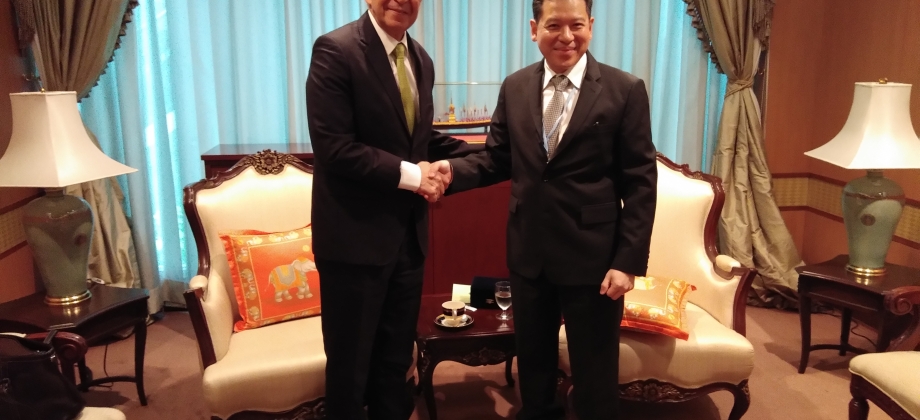 El Embajador de Colombia se reúne con Director General de América y el Pacifico Sur de Tailandia