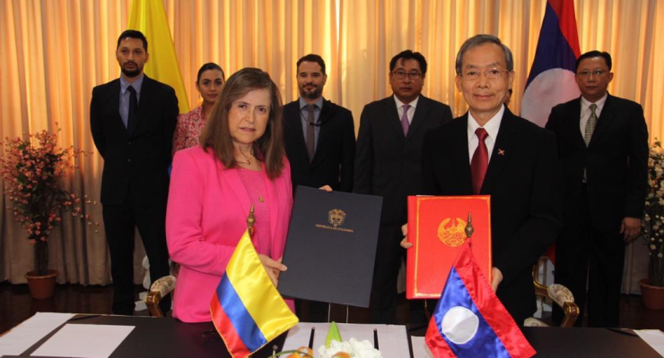 Colombia y Laos suscribieron memorando de entendimiento para el establecimiento de un mecanismo de consultas políticas 