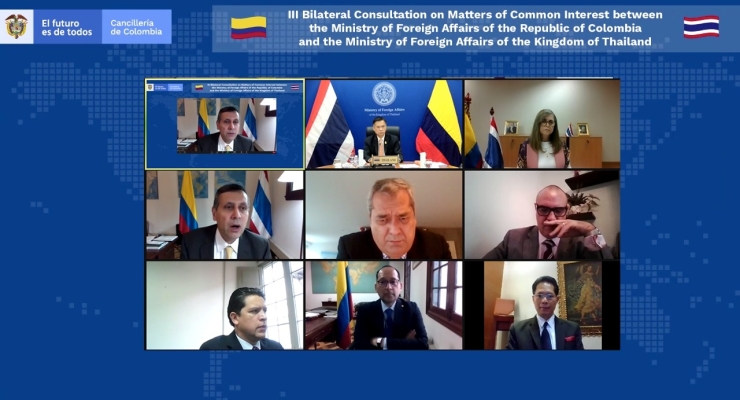 Colombia y Tailandia realizaron su tercera reunión de Consultas Políticas