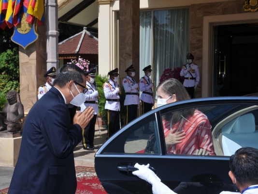 Embajadora Ana María Prieto Abad presentó sus cartas credenciales al Rey de Camboya, Su Majestad Preah Bat Samdech Preah Boromneath Norodom Sihamoni
