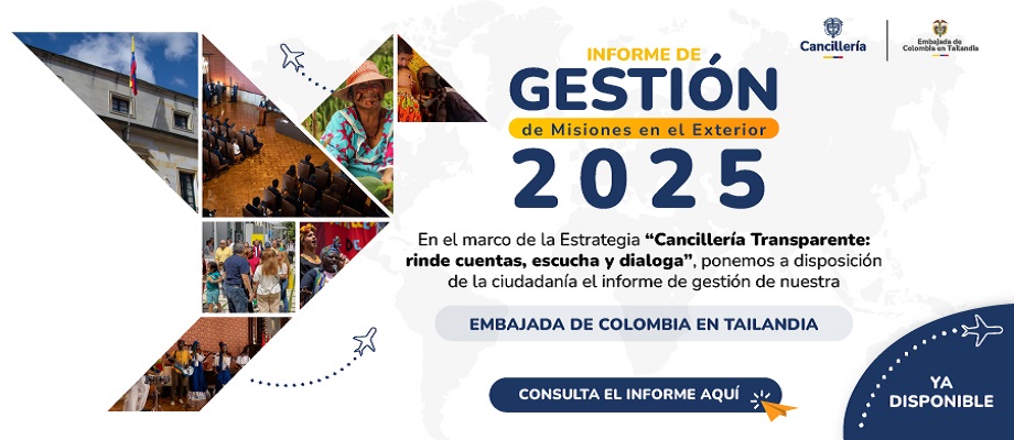  Embajada de Colombia en Tailandia y su sección consular abrieron espacio de diálogo y rendición de cuentas con la comunidad colombiana