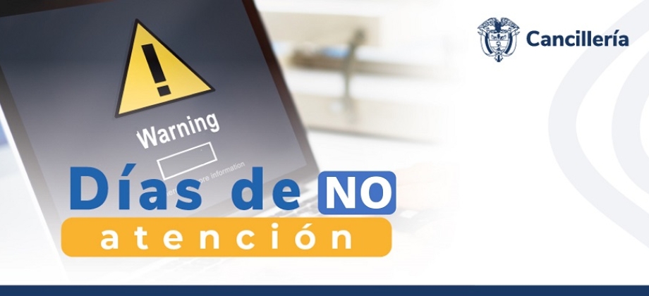 Embajada de Colombia en Tailandia y su sección consular no tendrán atención al público el 22 de mayo de 2024