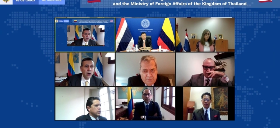 Colombia y Tailandia realizaron su tercera reunión de Consultas Políticas
